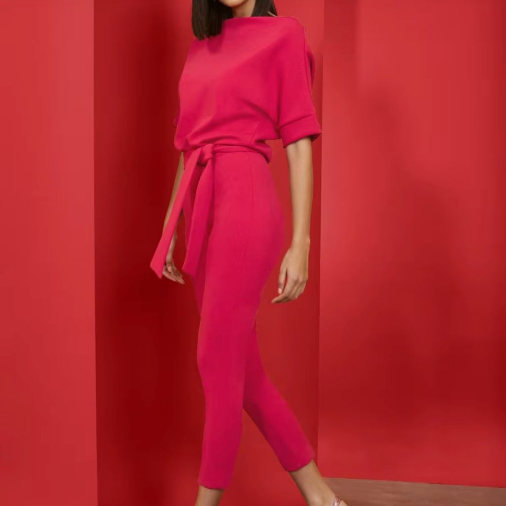 NWT NY&C Madie Dolman Jumpsuit in Pink